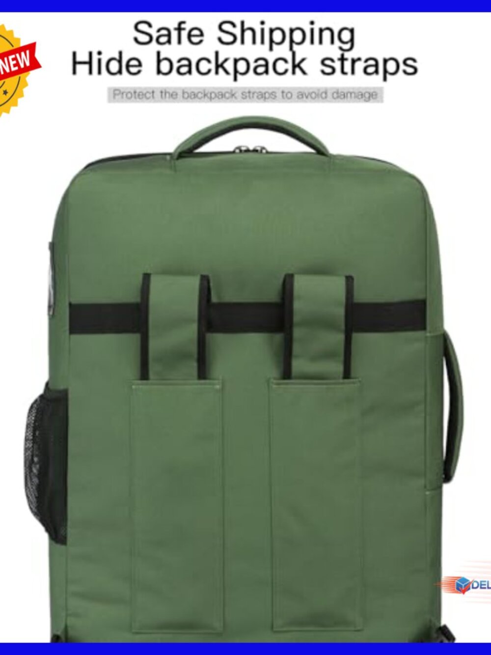 Hard Bottom Car Seat Travel Bag with Spinner Wheels for Airplanes - Picture 4 of 6